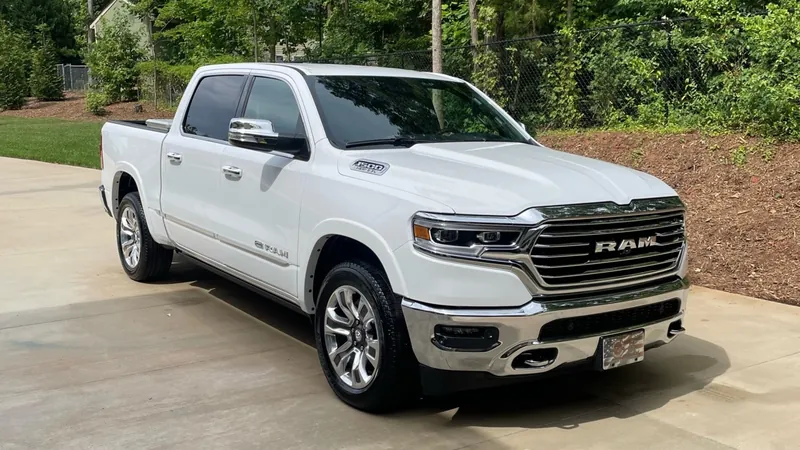 White Ram 1500 after an exterior detail